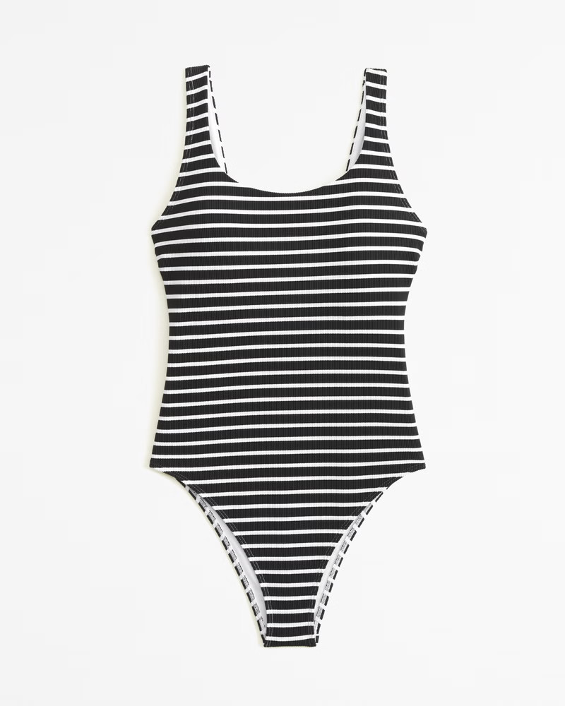 90s Scoopneck One-Piece Swimsuit | Abercrombie & Fitch (US)