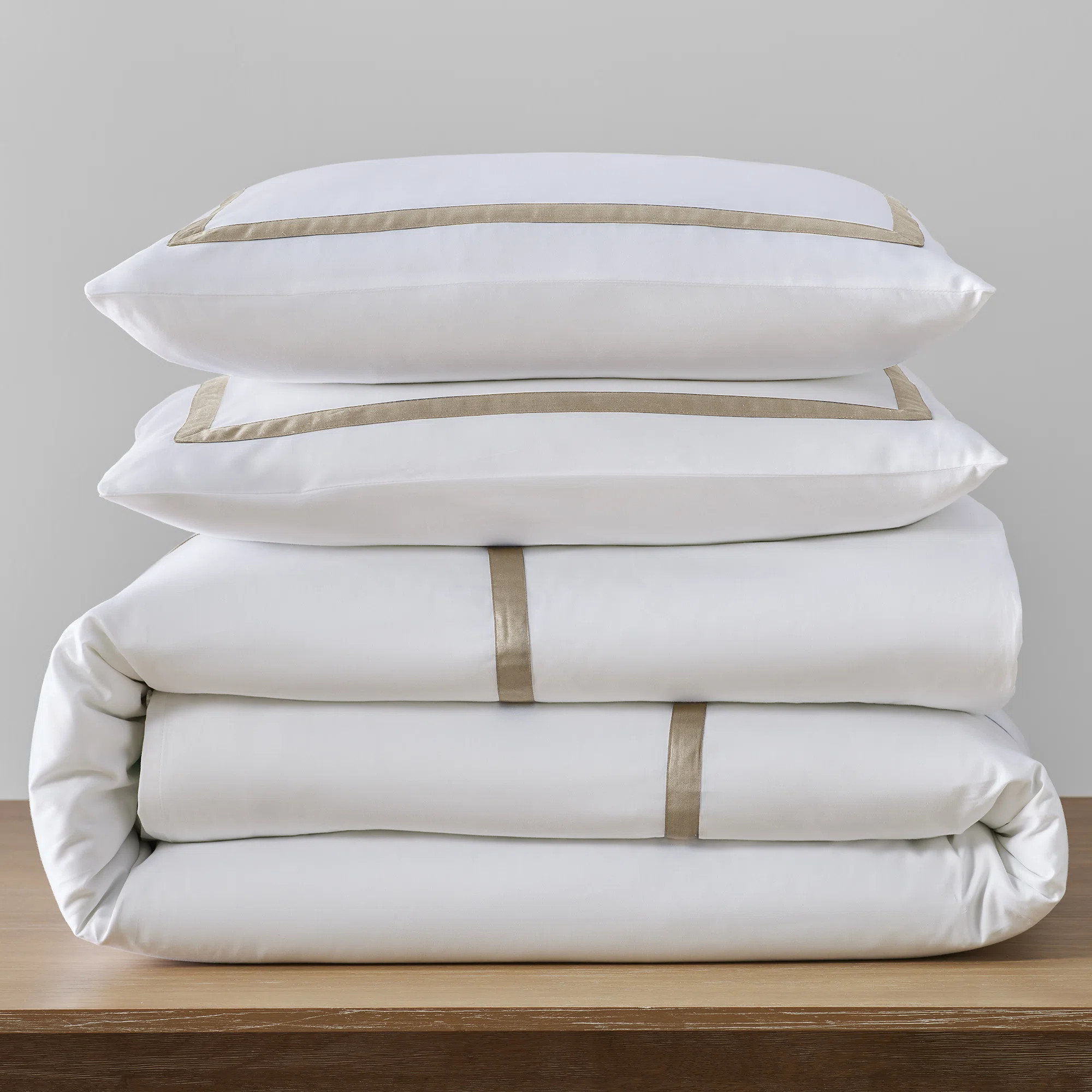 RE/FINE™ Danfield Cotton Sateen Hotel Stripe Duvet Cover Set & Reviews | Wayfair | Wayfair North America