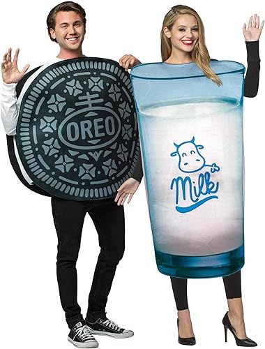 Rasta Imposta Couples Costume - Milk-n-Cookies.Dunk Your Oreo! Black and White | Amazon (US)