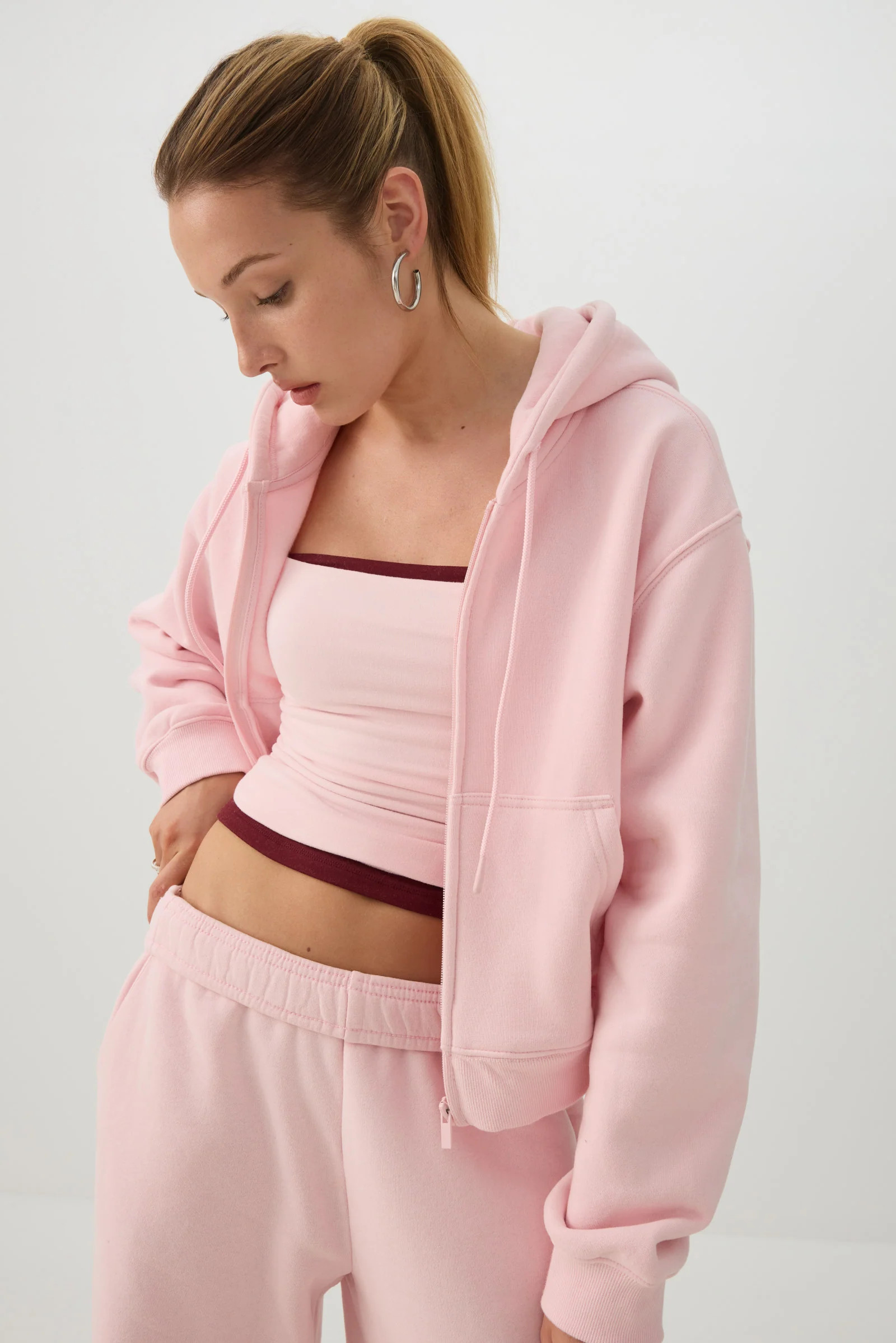 MADESOFT\u2122 Fleece Zip Up Hoodie | Ardene | Ardene US