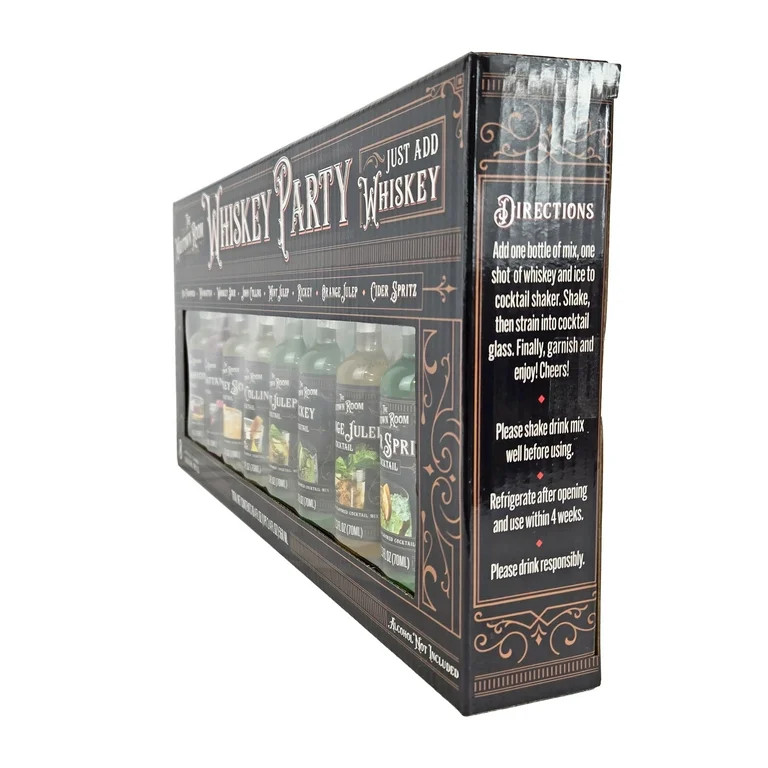 The Midtown Room 8 Pack Whiskey Party Cocktail Sampler includes eight 2.3oz Bottles of Mixers | Walmart (US)