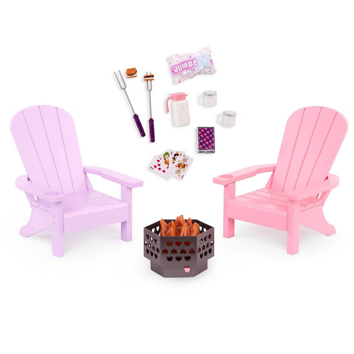 Our Generation Adirondack Chairs Outdoor Furniture Dollhouse Accessory Set for 18'' Dolls | Target