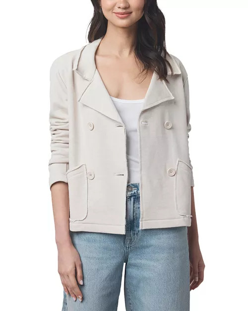 French Terry Double Breasted Blazer | Bloomingdale's (US)