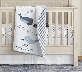 Jack Nautical Whale Baby Quilt | Pottery Barn Kids