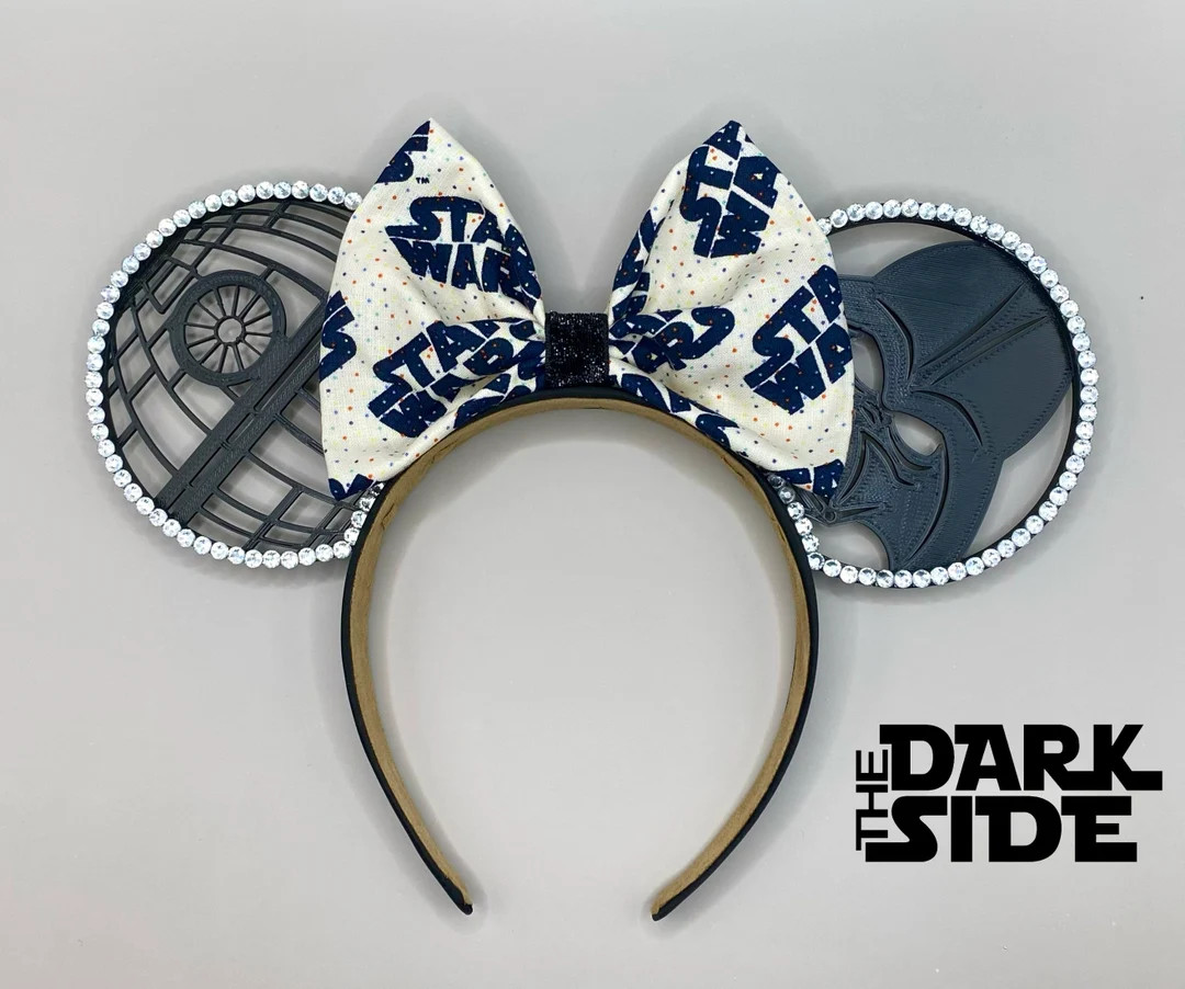 Darth Vader 3D Ears Rhinestone option | Etsy (US)