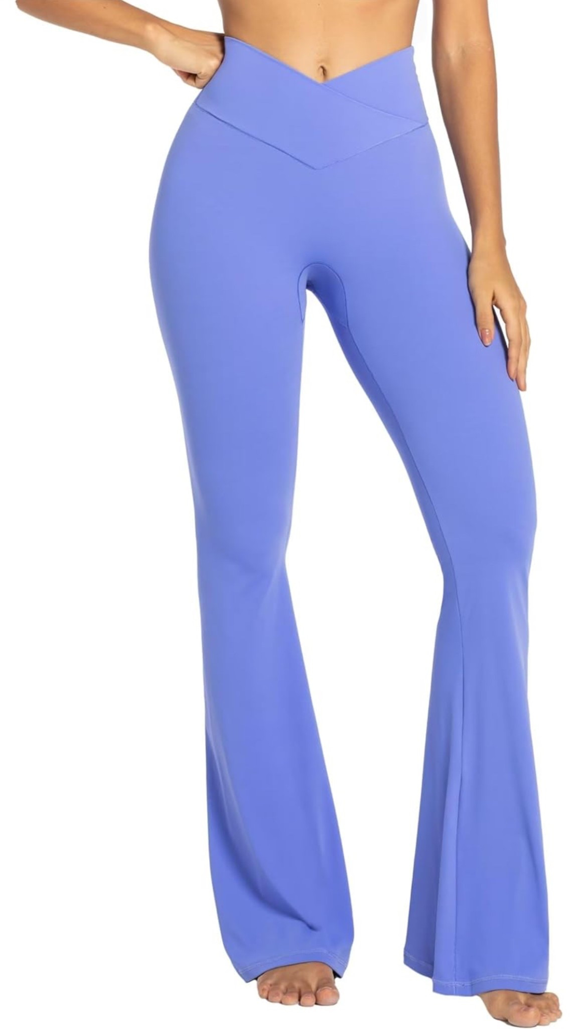 Women’s seamless crossover high waisted flare yoga pants leggings periwinkle spring fashion women’s casual style

#LTKSaleAlert #LTKSeasonal #LTKActive