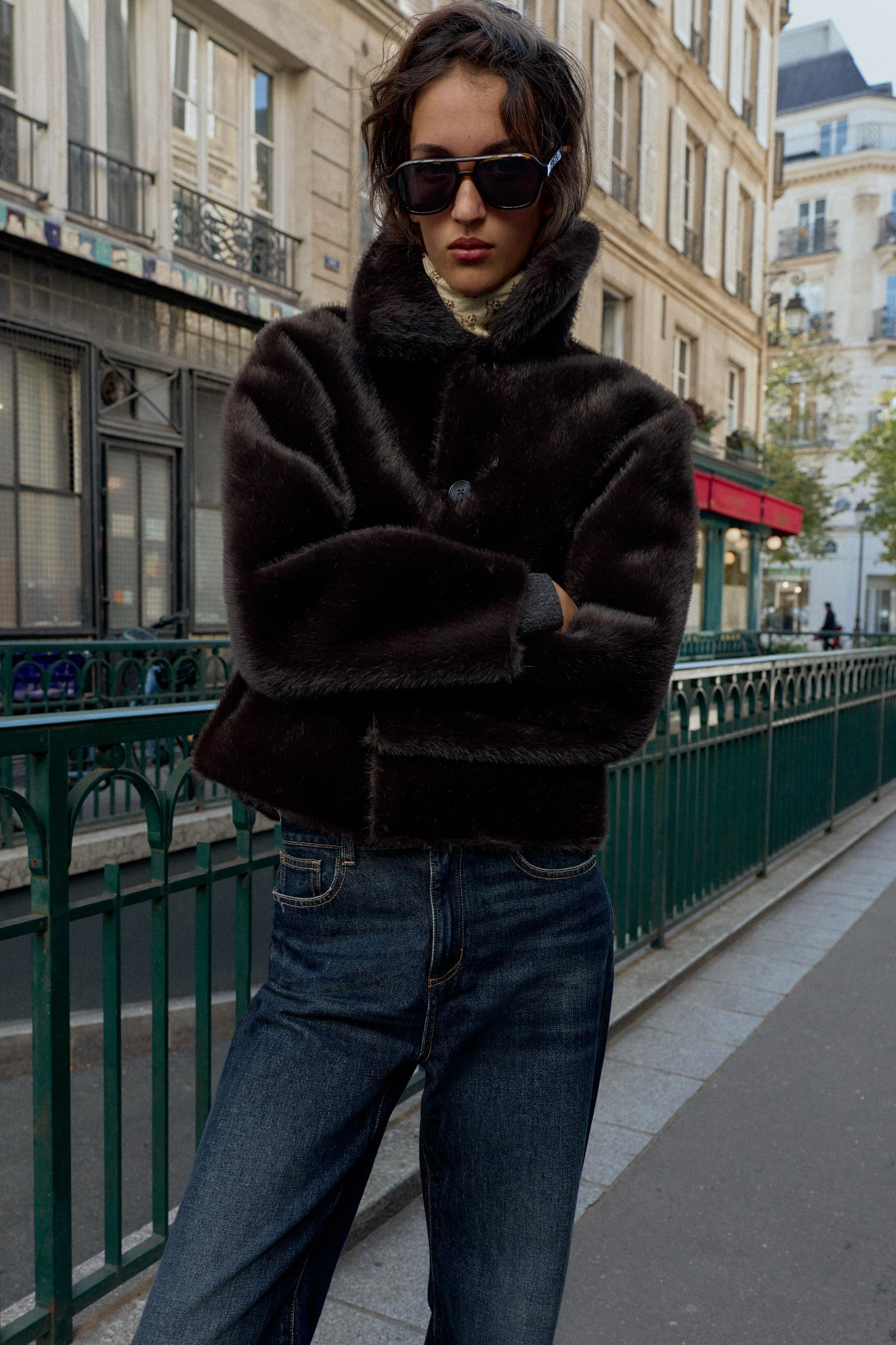 REVERSIBLE DOUBLE FACED FAUX LEATHER JACKET | Zara US