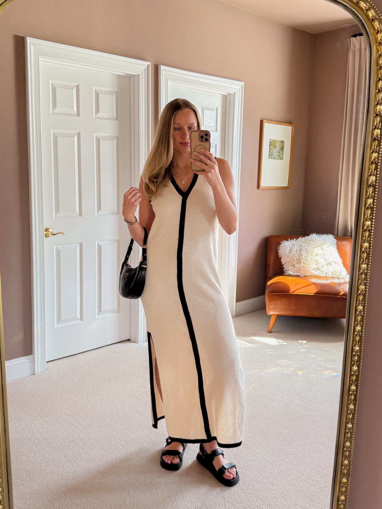 Spring striped dress 🖤

#LTKootd