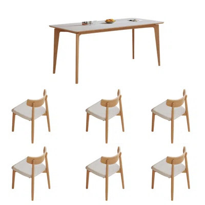 Elegant Ash Wood Dining Table and Chairs | Wayfair North America
