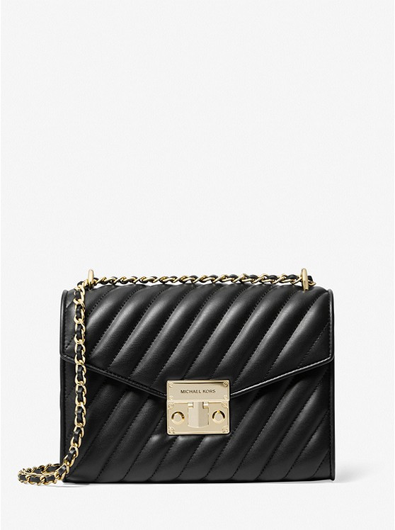 Rose Medium Quilted Shoulder Bag | Michael Kors US