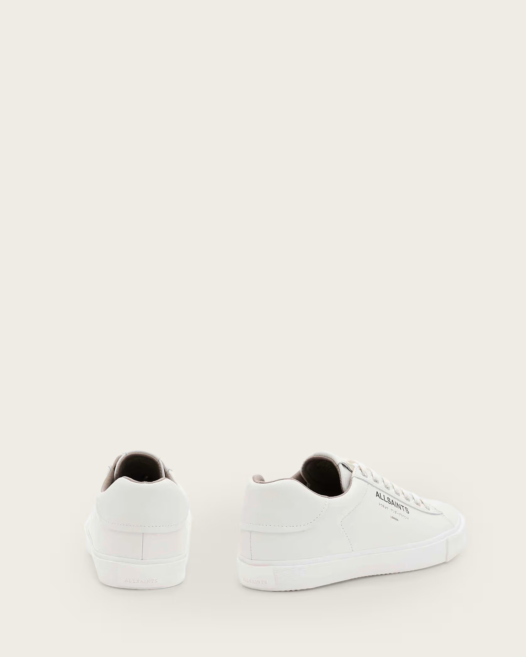 Underground Leather Low Top Sneakers TRIPLE WHITE | ALLSAINTS US | AllSaints US