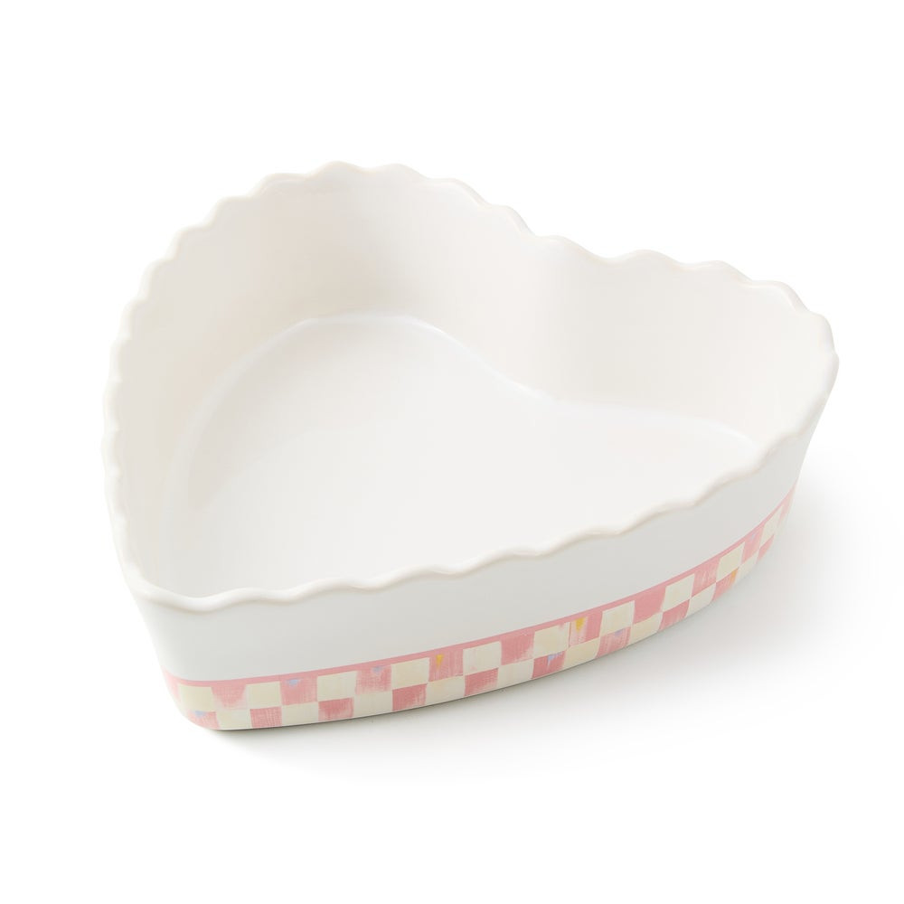 Rosy Check Everyday Large Heart Baker | MacKenzie-Childs