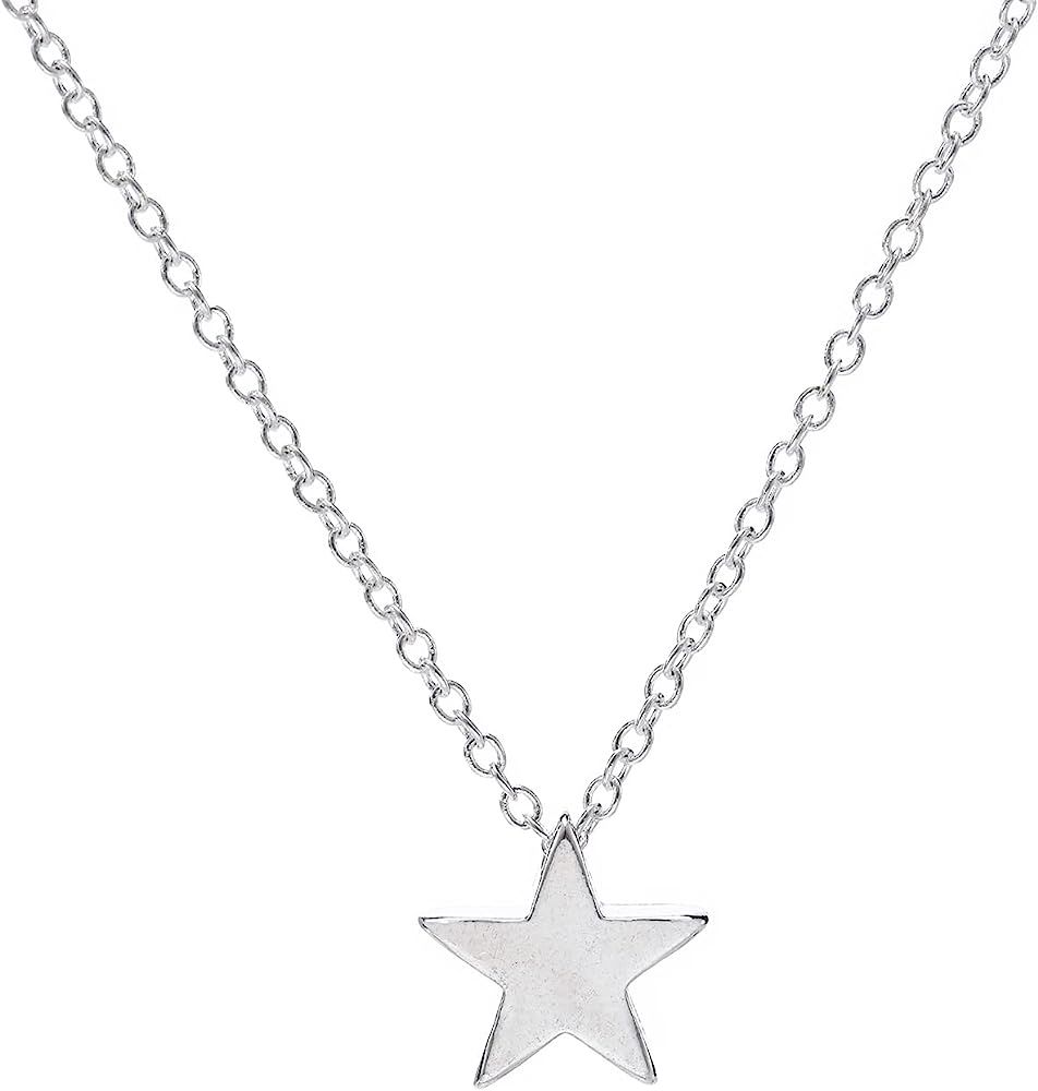 Olbye Simple Star Necklace Choker Silver Tiny Star Necklaces for Women and Girls Dainty Charm Cho... | Amazon (US)