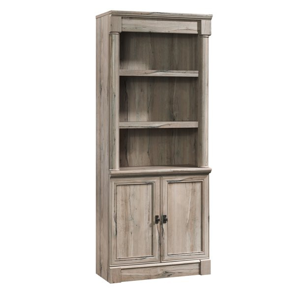 Sauder Palladia Library Bookcase With Doors, Split Oak Finish - Walmart.com | Walmart (US)