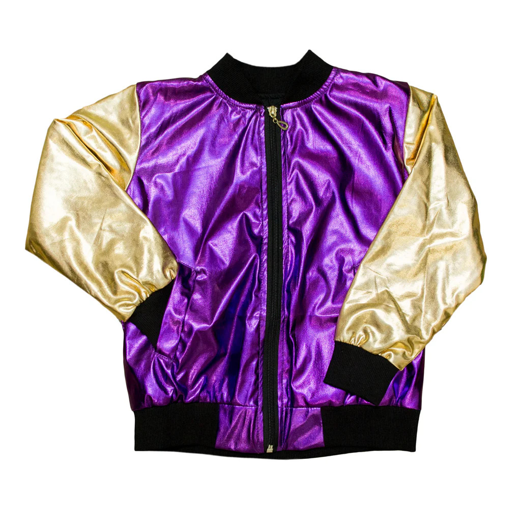 Purple And Gold Metallic Adult Jacket | Belle Cher