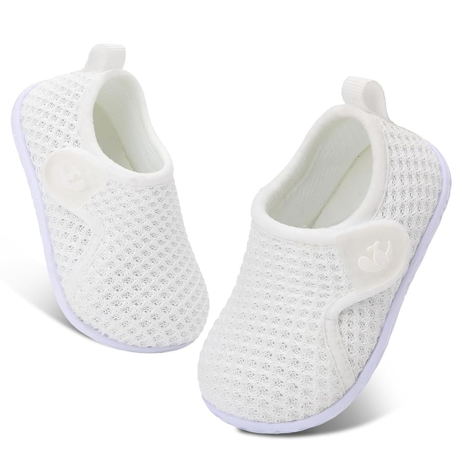 FEETCITY Baby Boys Girls First Walking Shoes Infant Sneakers Crib Shoes Breathable Lightweight Sl... | Amazon (US)
