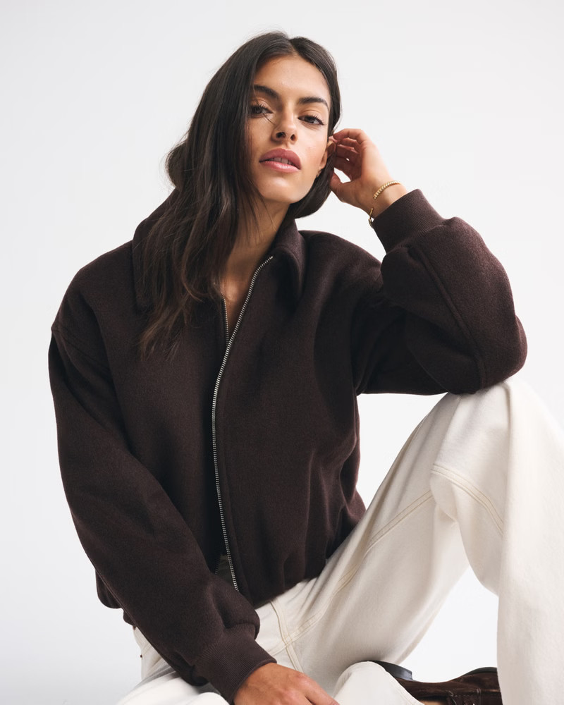 Women's Wool-Blend Bubble Hem Coat | Women's Coats & Jackets | Abercrombie.com | Abercrombie & Fitch (US)