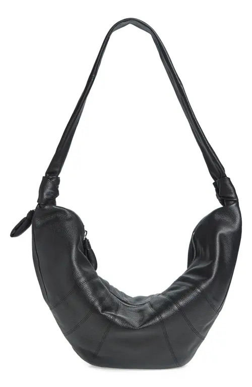 Lemaire Large Croissant Leather Bag in Black at Nordstrom | Nordstrom