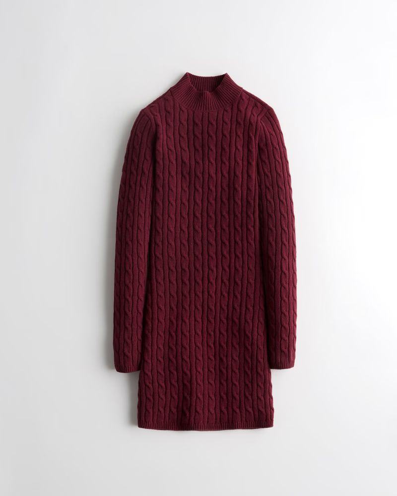 Girls Cable Knit Sweater Dress | Girls New Arrivals | HollisterCo.com | Hollister (US)