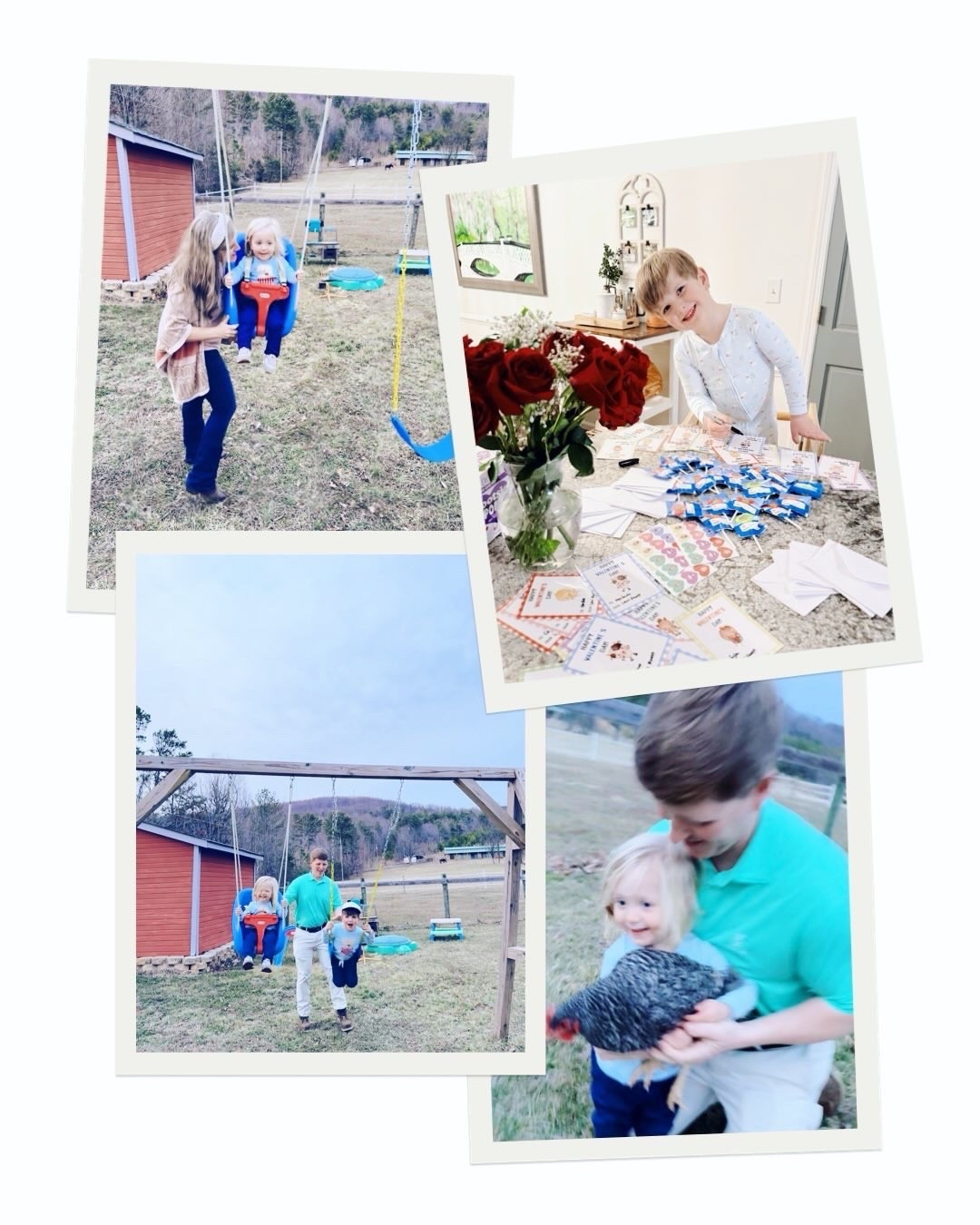 Livin’ out my c o w b o y  k i n d  o f  l o v e 🤠💘🌹 these days here on our dream farm 🚜🐓💭 and couldn’t be more grateful! 🫶🏽 #dreamcometrue #lifeonthefarm #fridayevecameraroll 

This week has been full of all kinds of valentines 💝 fun with sweet friends 🫶🏽, all the “chick chicks” 🐓 (& excited to get more baby chicks 🐥 this spring 🤭, too!!), stunning sunrise 🌄 and sunsets 🌅 here on the farm 🚜, our weekly bible study 📖 group (& preschool 🍎 class for J 🥰), coffee shop ☕️ slash playdates at the park 🛝, homeschool preschool lessons ✏️🖍️, and so much more!! ❤️🤠 #lifelately 

God has been so good to us… and we truly can’t believe we get to call this magical farm our H O M E 🏡  He truly does write the best (!!) stories of all and I can’t think of a more special place to raise our babies 👶🏼 and plant 🌱 our roots!! 🧺🌾💫 #foundourforeverhome 