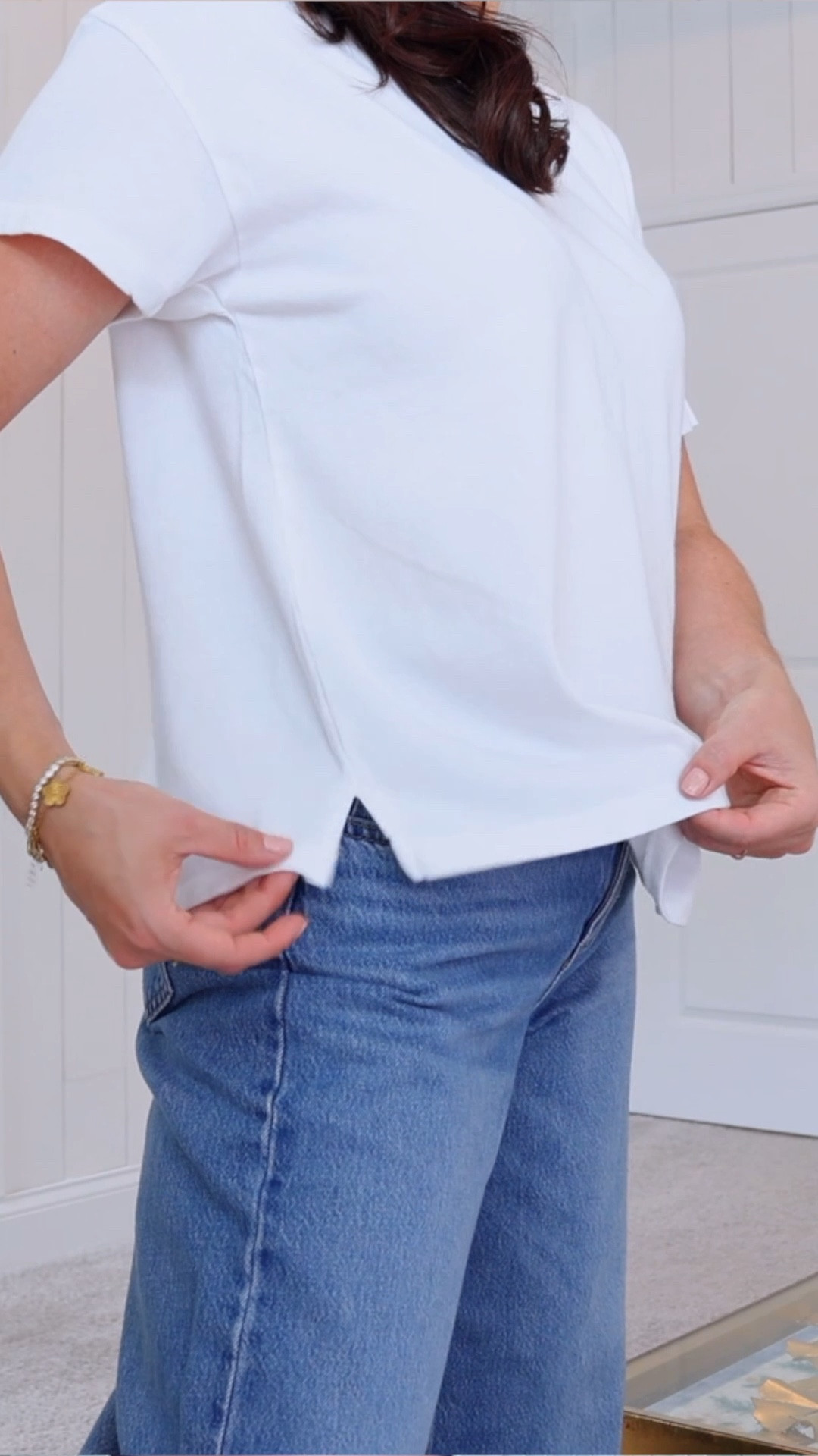 The search is OVER! 🤍✨ I finally found the perfect white tee that isn't see-through! This $15 Target find is high-quality, has a great weight, and looks just like the expensive designer versions from Aritzia and Madewell. #TargetStyle #AffordableFashion 

#LTKMidsize #LTKgrwm #LTKmomlife