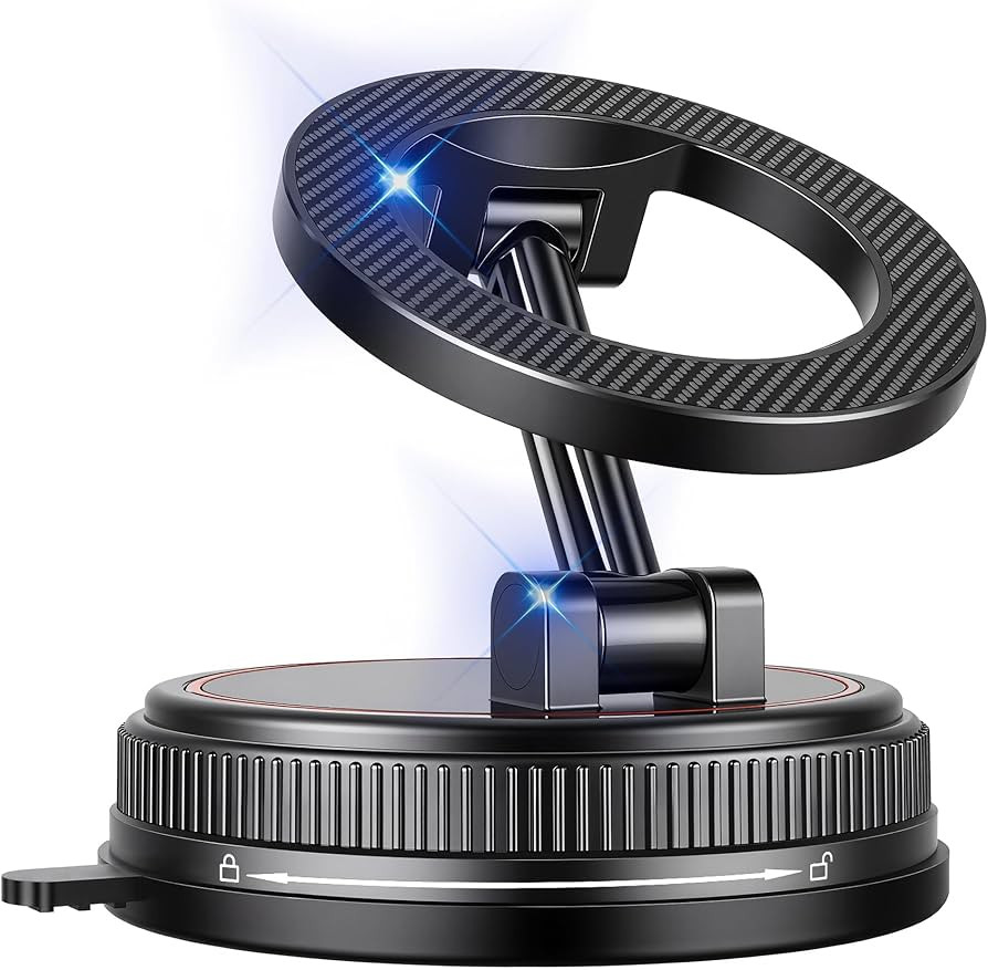 Magnetic-Car-Phone-Holder for Magsafe, 360° Adjustable Car Phone-Holder-Mount with Suction-Cup, ... | Amazon (US)