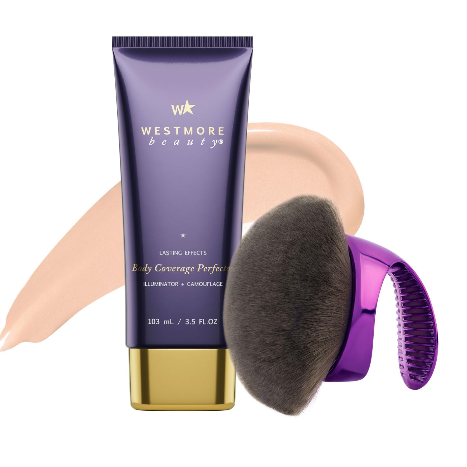 Westmore Beauty Body Coverage Perfector x Blend & Blur Body Brush Kabuki Brush - Waterproof Leg &... | Amazon (US)