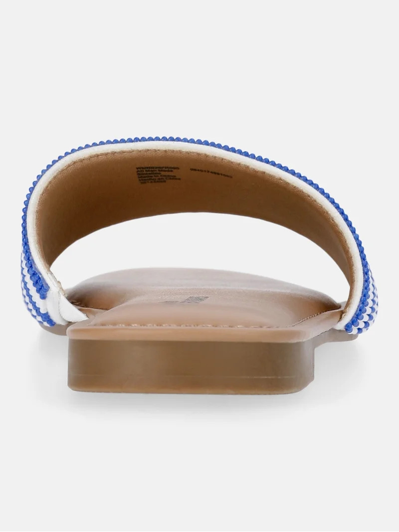 No Boundaries Women's Beaded Slide Sandals | Walmart (US)