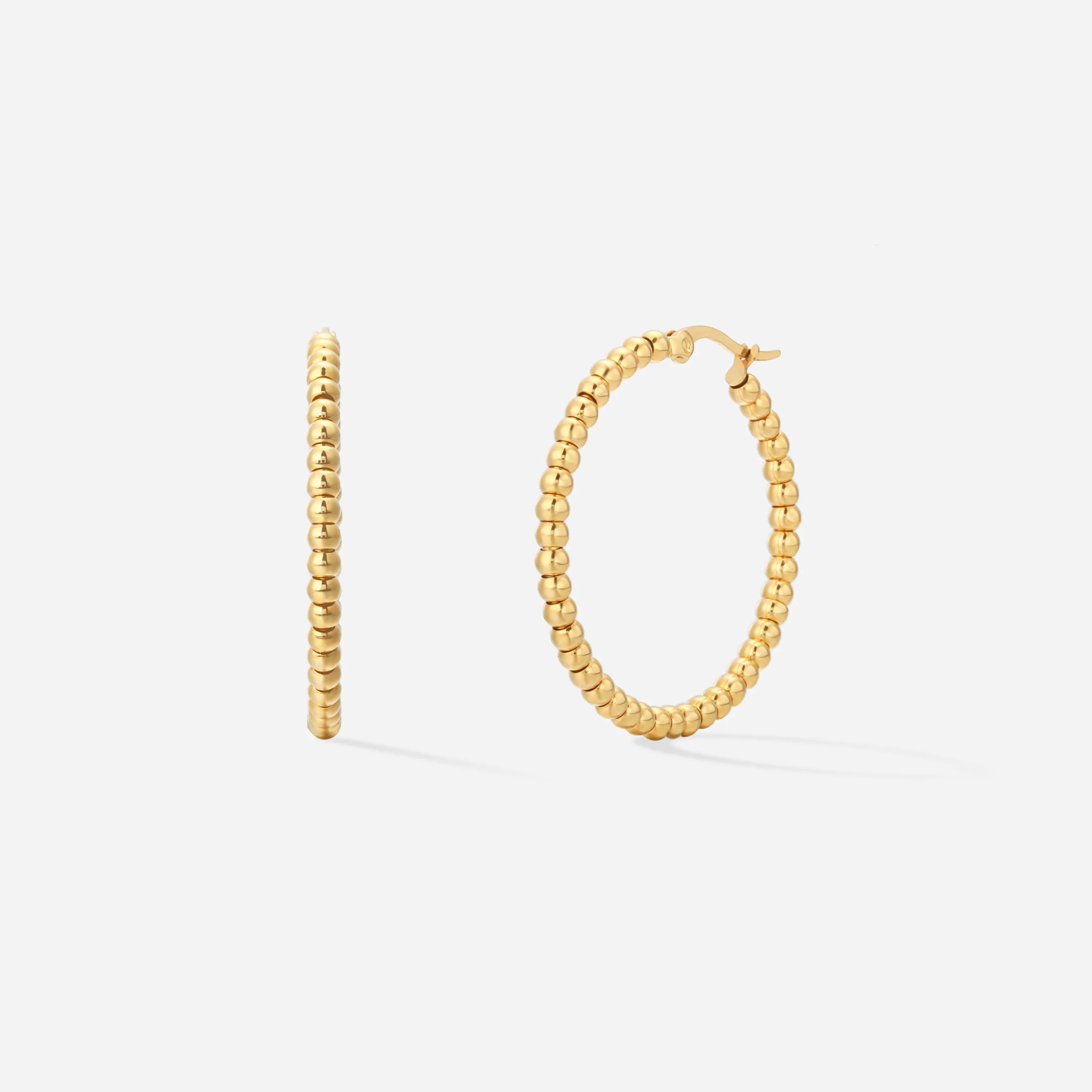 Kim Beaded Hoops | Victoria Emerson