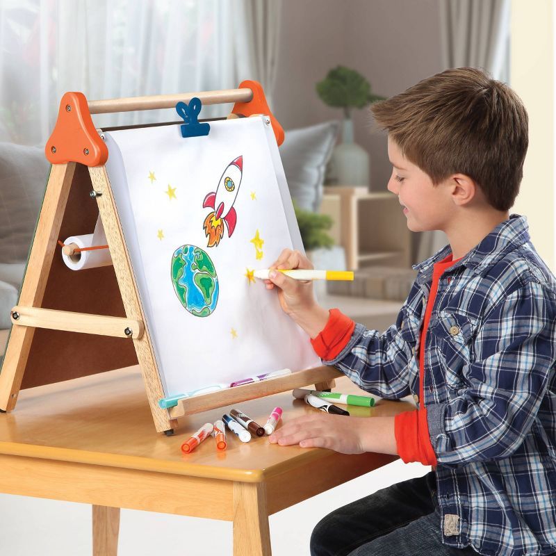 Discovery Kids Tabletop Dry Erase and Chalk Easel | Target