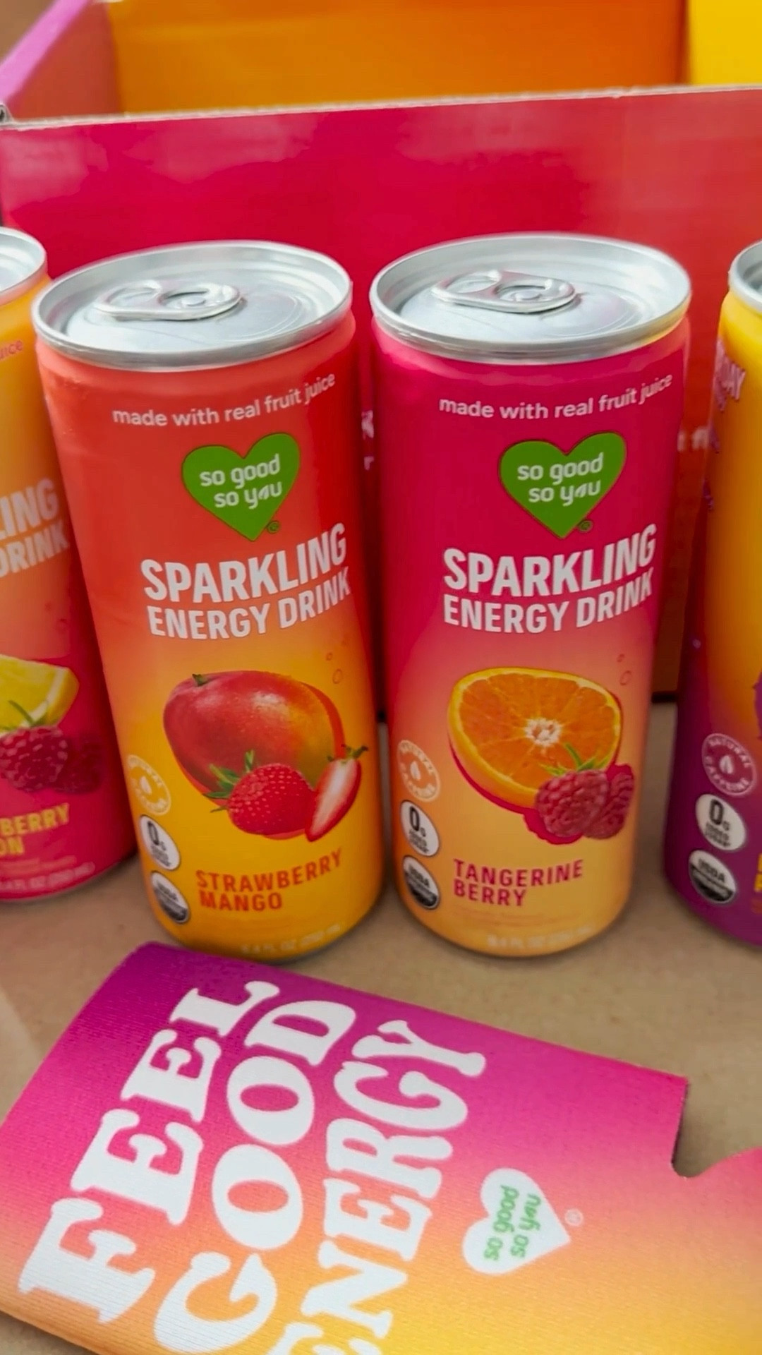 So Good So You is my fave probiotic shot company and they sent me their newest product — a sparkling energy drink. ✨

These flavors sound amazing and perfect for the warmer months coming up. I was reading through the info in the box and they’re only available at Target … so make a note when you head out looking for them! 🍓🥭

#sparklingfruitjuice #guthealth #happygut #sparklingenergydrink #target #naturalcaffeine #morningroutine #afternoonsleepies #workoutroutine

#LTKActive #LTKmorningroutine #LTKfitnessgoals