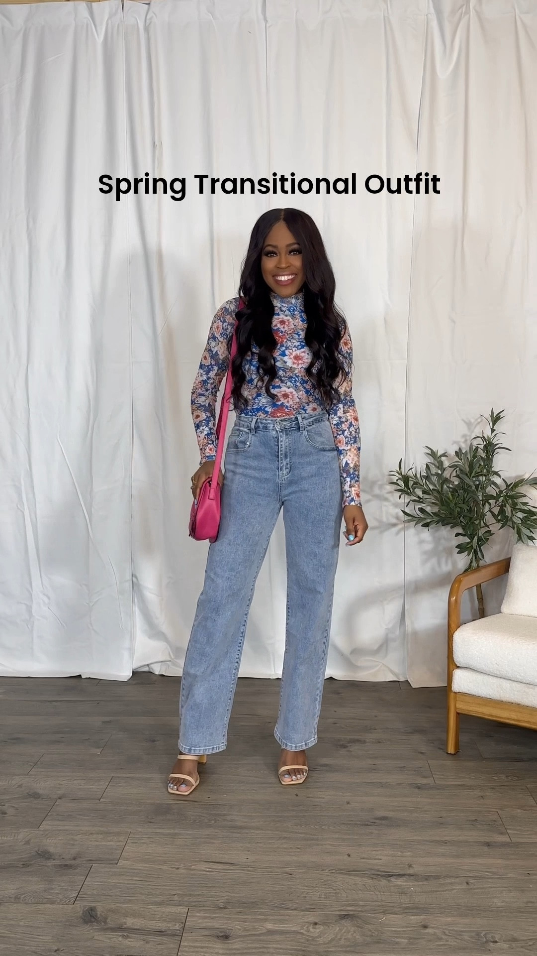 •Bodysuit: I went with a small, has stretch, double lined and snap bottom closure. •Jeans: I am 5'4" wearing a size small and comfortable fit. •Heels: I went with my normal size.

#LTKootd