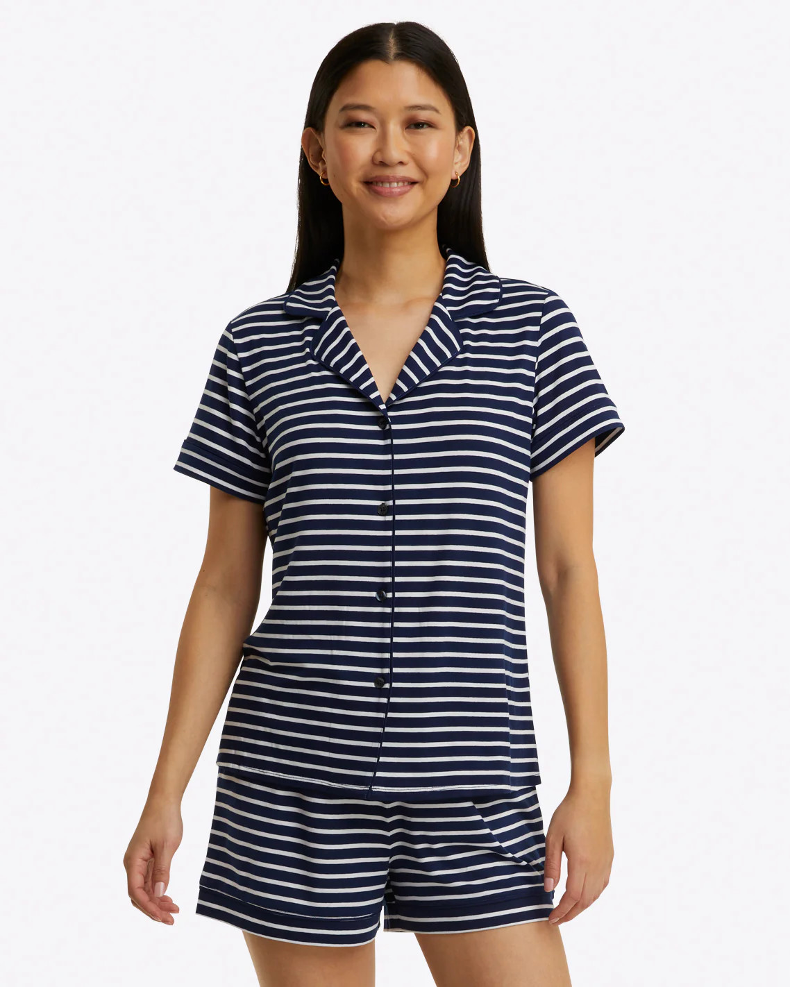 Sara Pajama Set in Nautical Stripe | Draper James (US)