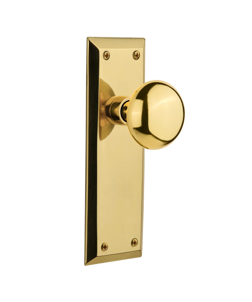 New York Plate with New York Door Knob | Wayfair North America