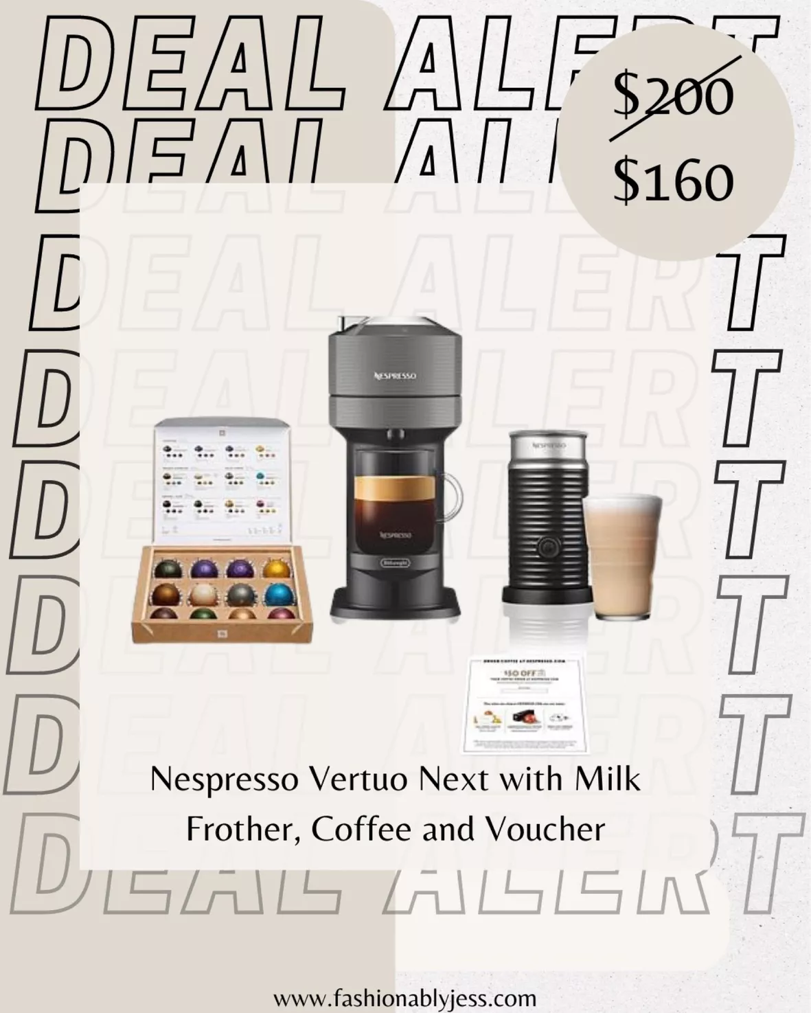 Nespresso Vertuo Next with Milk Frother, Coffee and Voucher