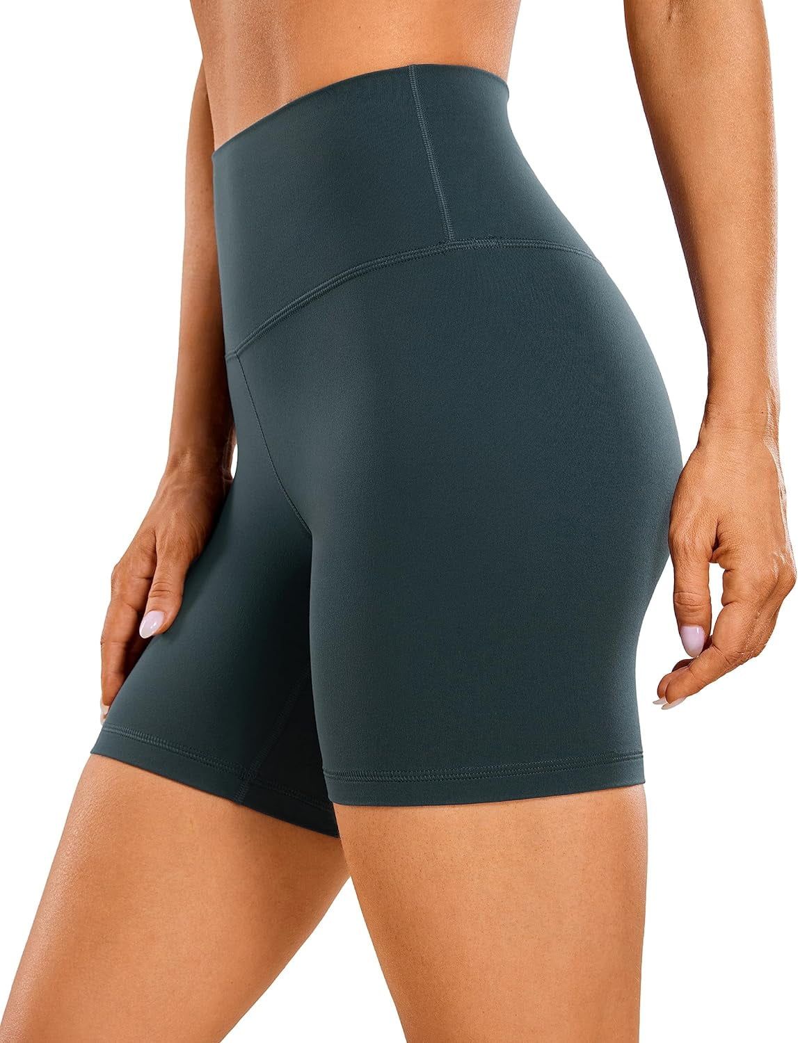 CRZ YOGA Womens Butterluxe Biker Shorts 2.5'' / 4'' / 6'' / 8'' - High Waisted Booty Workout Voll... | Walmart (US)