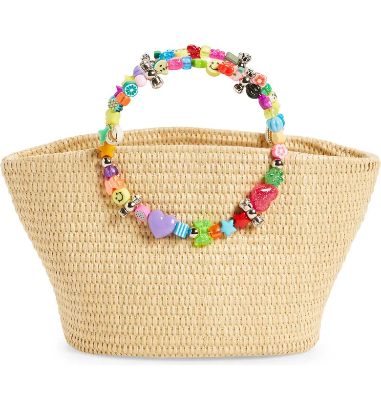 L’alingi Beaded Handle Raffia Tote | Nordstrom | Nordstrom