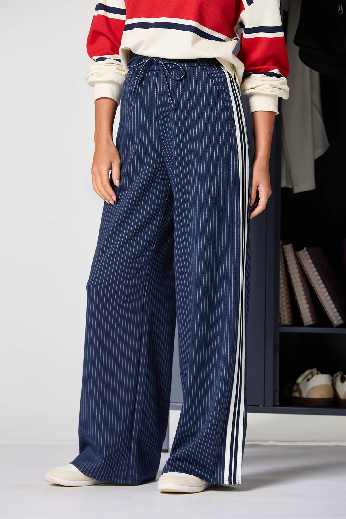 Varsity Stripe Wide Leg Pants | Cato Fashions