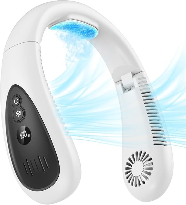Neck Air Conditioner, Portable Neck Fan with Cooling Plate 360°Cooling Airflow, 5000mah Recharge... | Amazon (US)