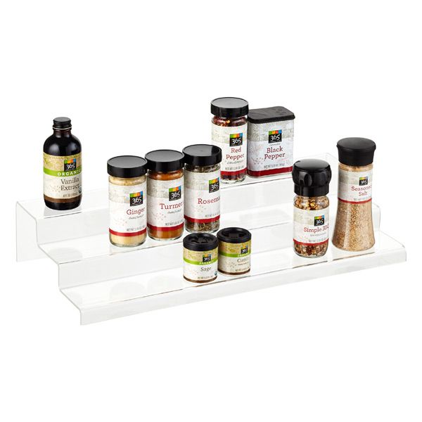 3-Tier Acrylic Cabinet & Spice Organizer | The Container Store