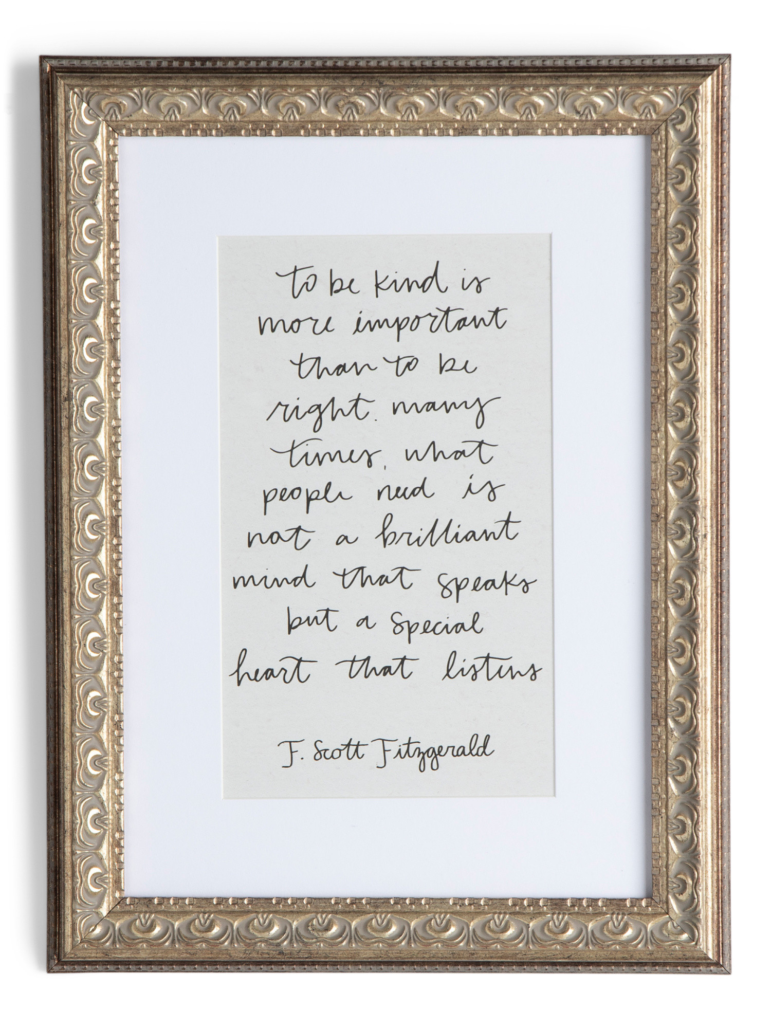 12x16 Born To Be Kind Script Frame Wall Art | TJ Maxx