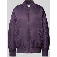 REVIEW Bomberjacke mit Label-Print in Purple, Größe XS | Peek & Cloppenburg* Düsseldorf DE