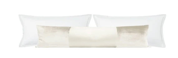 The XL Lumbar : MONOCHROMATIC Faux Silk Velvet // Alabaster  | Etsy | Etsy (US)