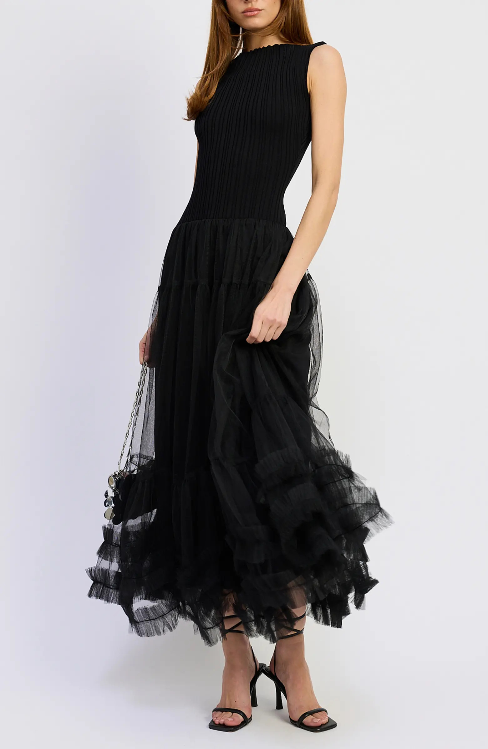 Darcy Mixed Media Tulle Gown | Nordstrom