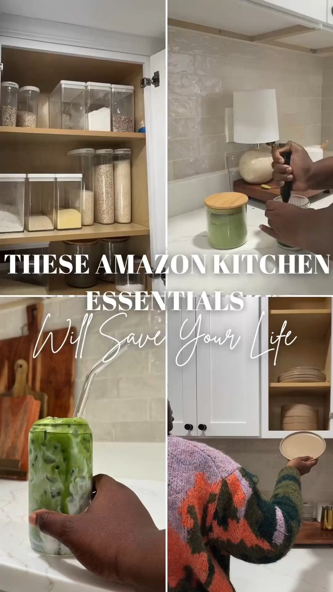 Amazon kitchen essentials that will save your life. Small kitchen upgrades can make everyday routines so much easier. These organization finds help keep pantry items neat, counters cleaner, and cooking more enjoyable. Perfect for anyone looking to create a more functional and organized kitchen space. Amazon kitchen essentials, kitchen organization ideas, pantry organization, Amazon home finds, kitchen gadgets, kitchen storage solutions, home organization ideas, pantry storage containers, kitchen must haves, functional kitchen setup

#LTKHome #LTKdayinmylife #LTKfoodie
