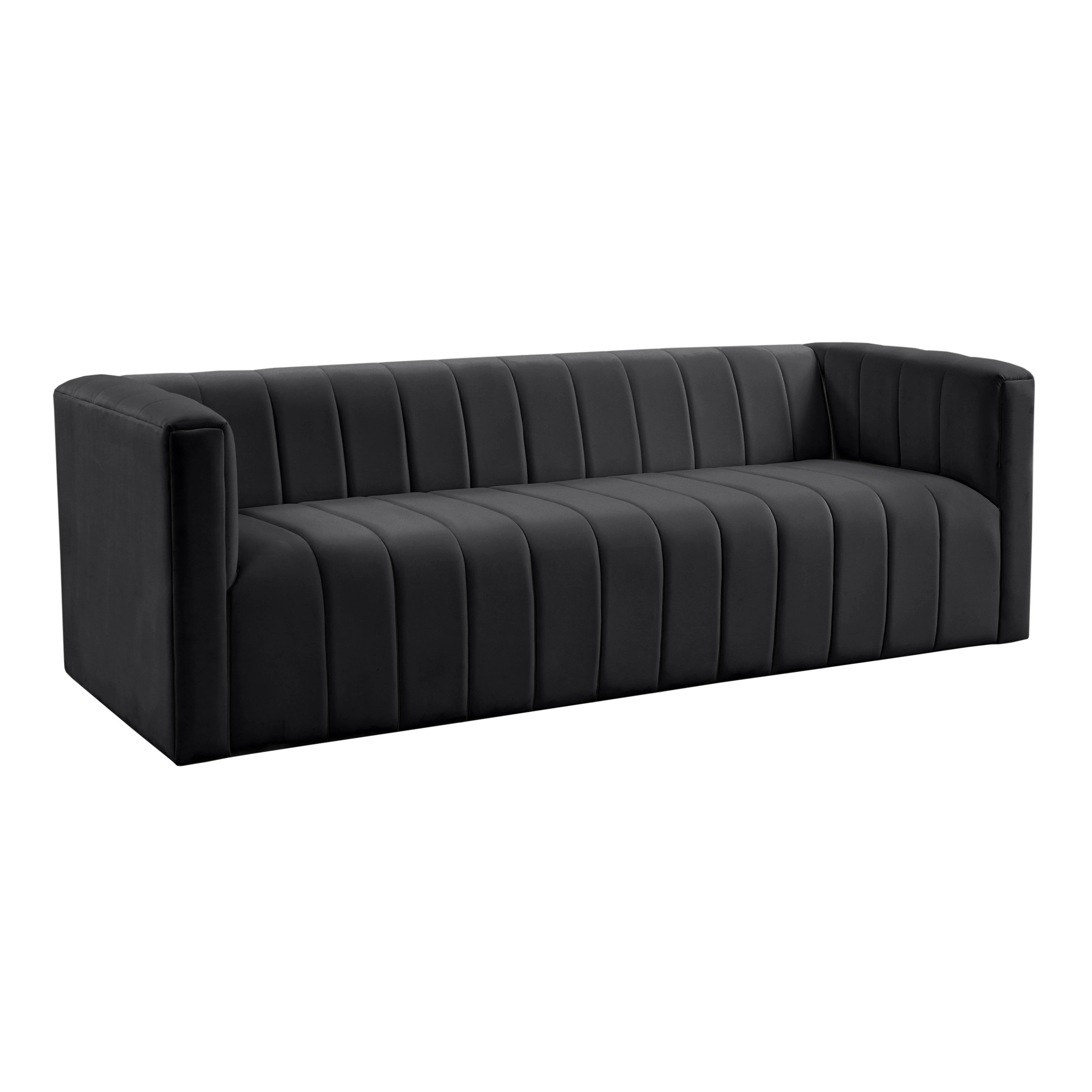 Norah Black Velvet Sofa | TOV Furniture
