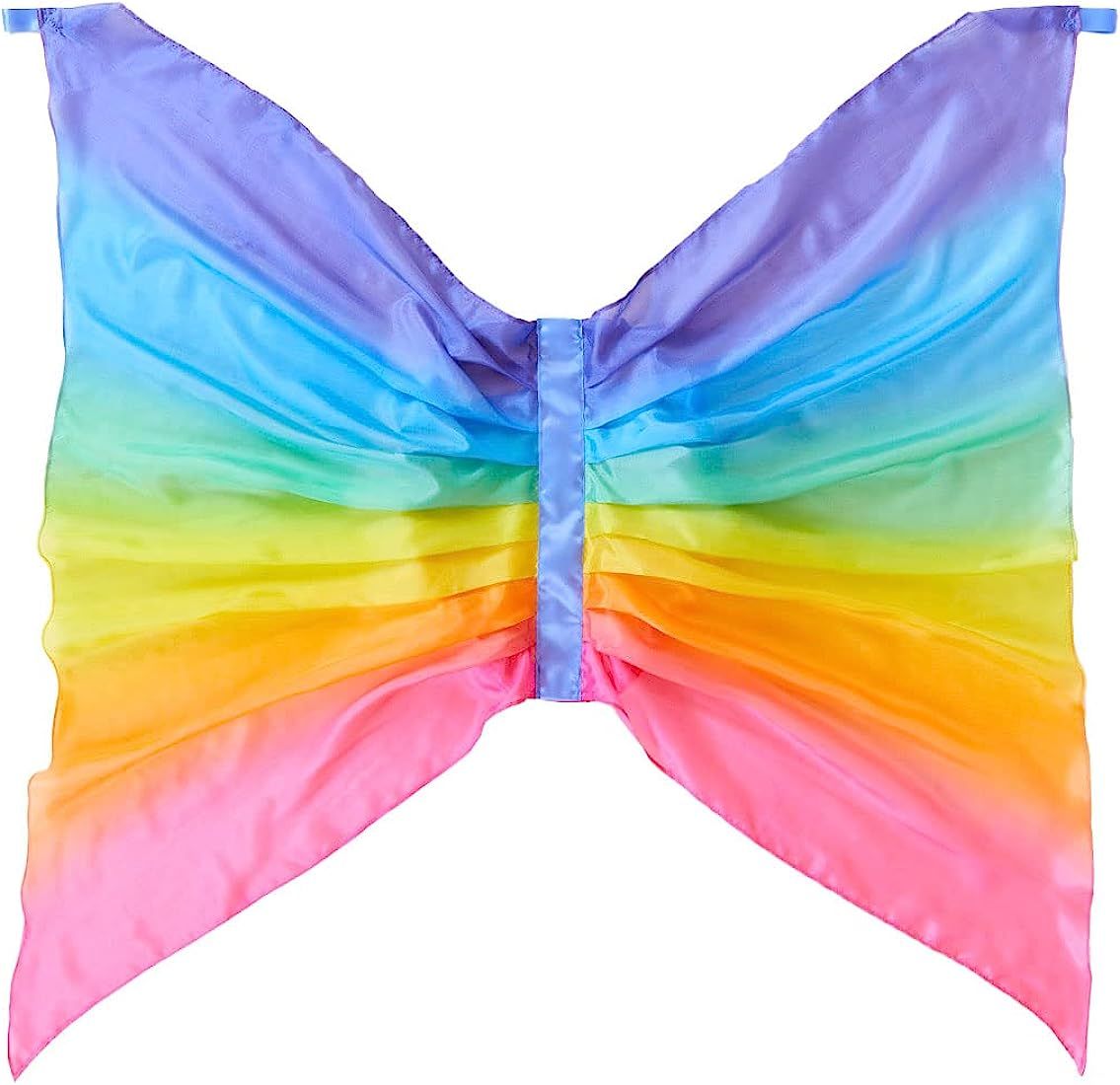 Sarah's Silks Rainbow Fairy Wings | Butterfly Costume for Kids, Real Natural Silk Montessori Wald... | Amazon (US)