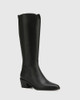 Joss Black Leather Long Boot | Wittner