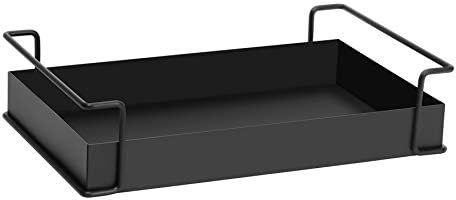YURONG 1-Tier Decorative Coffee Table Tray, Iron Tray with Handles, Vanity Tray and Serving Tray ... | Amazon (US)
