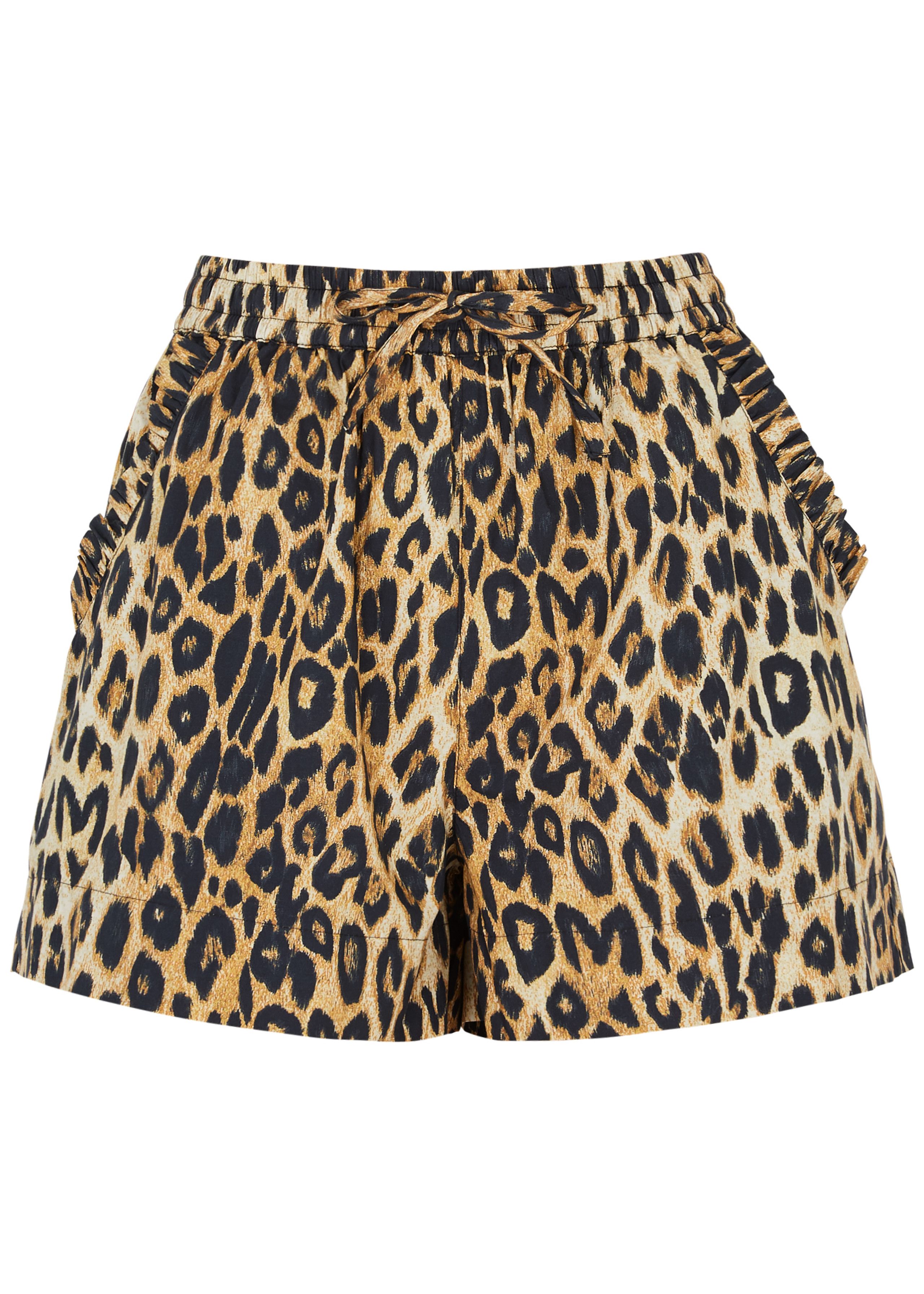Leopard-print cotton shorts | Harvey Nichols